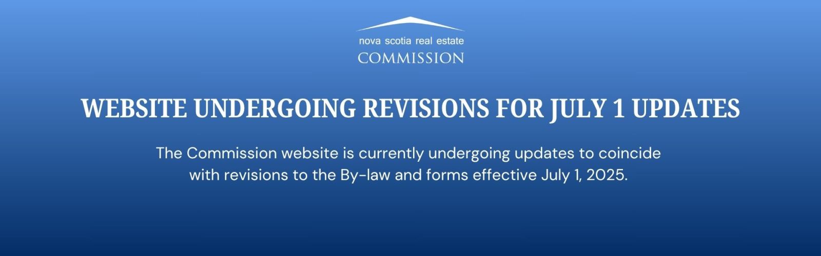 Website Undergoing Revisions For July 1 Updates